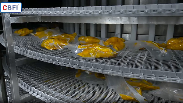 Sistem Double Spiral Quick Freezing 1000 kg/ jam untuk Produk Unggas