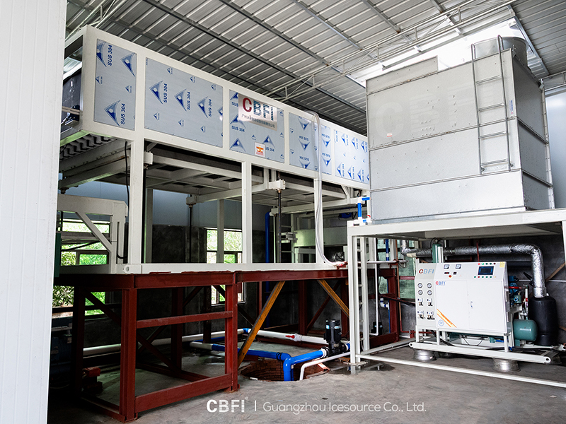 Mesin Pendingin Es Balok Secara Langsung dengan Kapasitas 10 Ton untuk Klien di Guizhou pada 2021