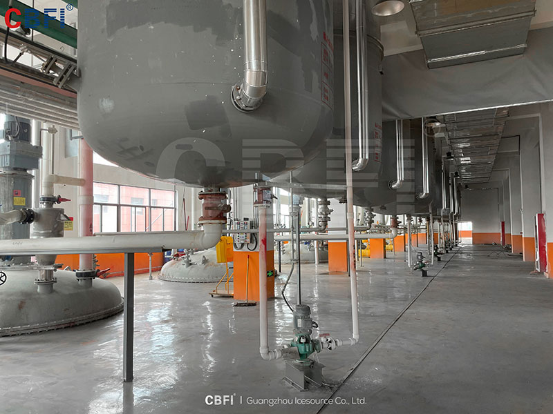 Mesin Es Flake dengan Kapasitas 120 Ton yang Beroperasi di Shandong