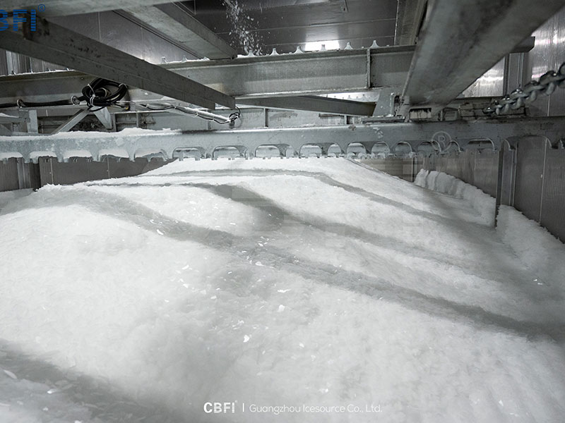 Mesin Es Flake dengan Kapasitas 120 Ton yang Beroperasi di Shandong