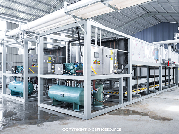 2 x 15-ton Mesin Es Balok Direct Cooling untuk Klien Indonesia